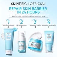 <4PCS Skincare Set> SKINTIFIC Combo Serum +Toner+Low pH Cleanser + Moisturizer Barrier Repair Anti