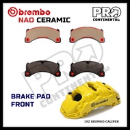 BREMBO NAO CERAMIC PORSCHE CAYENNE 2010 19Z 6POT CALIPER FRONT BRAKE PAD