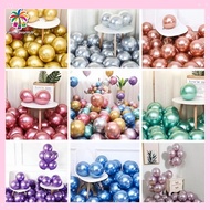 【Pretty】50PCS Chrome 10" Metallic latex Balloons Birthday Party Ballon Decorations Metal Balloon