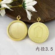 Tibetan round Tibeka box titanium steel non-fadin Tibetan round Tangka box titanium steel non-Fade G