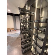 Kitchen storage system for tall cabinet