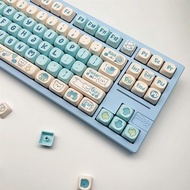 Blueberry Puppy Keycap 138 Keys Pbt Sublimation Craftsmanship Moa Height Adaptation 68 75 87 98 108