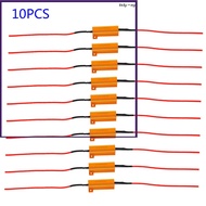 [my]10pcs 50W 6 ohm LED Lamp Decoder Brake Light Fault Canceller Resistor Decoder