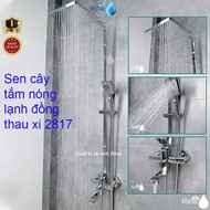 Bộ Vòi Sen Tắm Đứng - Sen Cây Tắm Nóng Lạnh Đồng Thau Rina RN2817
