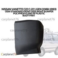 NISSAN VANETTE C22 C-22 1 GEN (1988-1993)  OEM STANDARD FRONT SIDE RIGHT BUMPER POLYPROPYLENE PP PLA