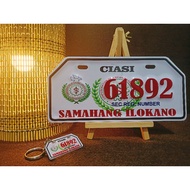 CIASI PLATE WITH FREE KEYCHAIN