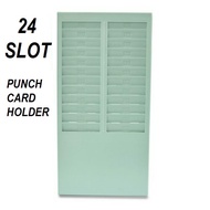 24 Slot Punch Card Rack Holder