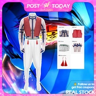 🇲🇾Ready Stock🇲🇾 Demon Slayer Akaza Cosplay Set Upper Rank Three Costume Full Outfit Anime Cosplay