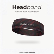 Elnino Active Sport Headband Quick Dry Stretch Unisex Men Wanita - Aurora