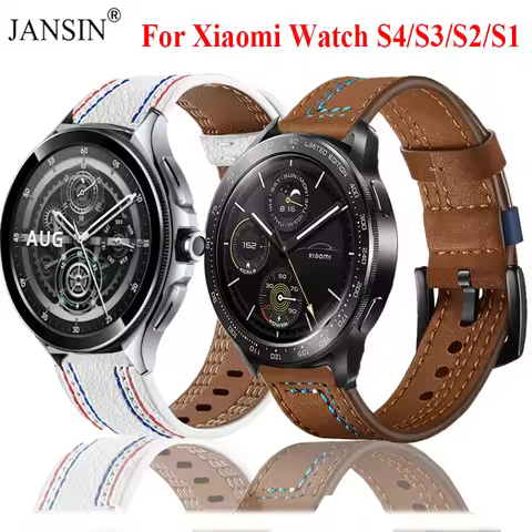 Leather Band Strap For Xiaomi Watch S4 S3 S2 S1 Pro S1 Active Sport Bracelet For Xiaomi Watch 2 Pro 