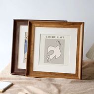 Picture frames square American simple rustic sketch calligraphy mounted picture frames oil painting 