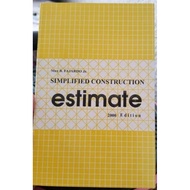 SIMPLIFIED CONSTRUCTION ESTIMATE 2000 edition by Max Fajardo