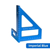 Aluminum Alloy Woodworking Ruler Triangle Square 45/90 Degree Multi-Angle Layout Protractor Engineer