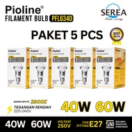 PACKAGE 5 PCS Pioline Filament Bulb 40W 60W Incandescent Lamp Heating Chicken & Livestock Bulb
