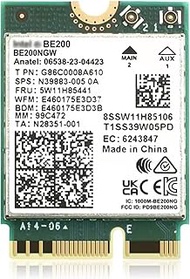 WiFi 7 BE200NGW M.2 WiFi Card Tri-Band 802.11be WiFi Module, 6-Stream 9.3Gbps, Bluetooth 5.4, 4K QAM