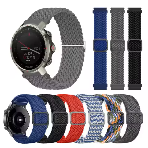 Braided Nylon Strap for POLAR Vantage M M2/V2 SHIFT/V3 Band for POLAR Grit X Pro IGNITE 3 2 22mm 20m