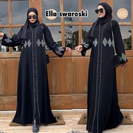 viral abaya hitam turkey gamis maxi dress arab saudi turki dubai ella