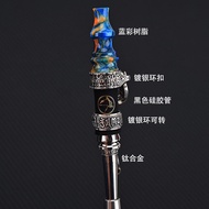 High-End Dual-Purpose hookah Nozzle Titanium Alloy Resin Nozzle Detachable DIY hookah Accessories ho