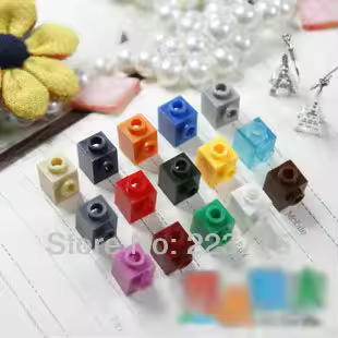 87087 100pcs *Brick 1x1w. 1 knob* DIY enlighten block bricks 87087,Compatible With Assembles Particl