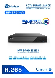 เครื่องบันทึก HP-9704-V1 NVR 4ช่อง Support 5MP HDD up to 10TB SATA*1