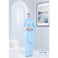 Habibi Boutique | Kebarung Moden Songket | Baby Blue