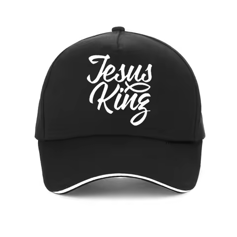 Jesus Is King Baseball Cap 3D Print Dad Hat Man Women Christianity Hats Adjustable Snapback hat bone