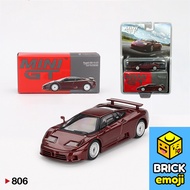 Mini GT 806 Bugatti EB110 GT Dark Red Metallic 1/64 (Box/Blister)