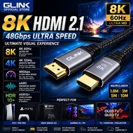 GLINK HDMI 2.1 Cable 8K 60Hz 4K 120Hz 48Gbps Ultra High Speed HDR eARC For PS5 Xbox OLED TV PC Monit