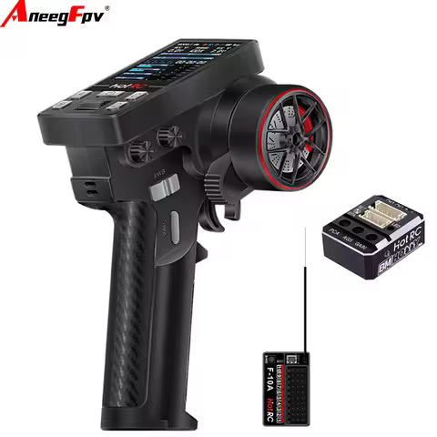 HOTRC CT-10B 10CH 2.4Ghz Radio Transmitter Remote Controller for RC Car Boat Aircraft Quadcopter - R