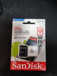 SanDisk 128GB Ultra microSDXC UHS-I Memory Card with Adapter