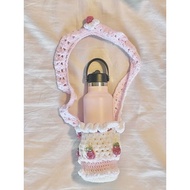 STANLEY GANTUNGAN (read desk) bottle holder crochet knitted drinking bottle hanger open custom coque