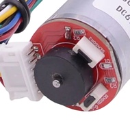 JGA25-370 Encoder DC Geared Motor 6V High Torque Electric Motor With Speed Measurement 12RPM-60RPM R