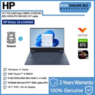 HP Victus Gaming Laptop 16-E1044AX 16.1" AMD Ryzen 5-6600H Blue 6J9E2PA#UUF 8GB DDR5 512GB NVMe SSD 