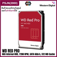 Western Digital (14TB, 20TB) WD Red Pro NAS Internal Hard Drive HDD 7200 RPM, SATA 6 Gb/s, CMR, 512 MB Cache