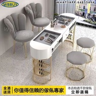 (Wbbuy)美甲桌 玻璃雙人美甲桌 美容桌 單人美甲桌 工作桌 Manicure table 包送貨