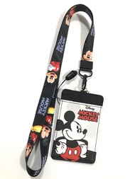 MICKEY  MOUSE W สายคล้องคอ สายคล้องบัตร ที่ใส่บัตร ซองใส่บัตร พร้อมสายคล้องคอ ลาย MICKEY  W  น่ารัก 