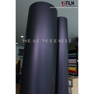 UM7413 Ultra Matte Flip Black Purple wrap air free Yajiu Derek car wrap film UM-7413