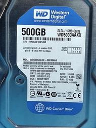 WD 藍標 WD5000AAKX 500G 3.5吋SATA硬碟 7200轉 SATA3 良品