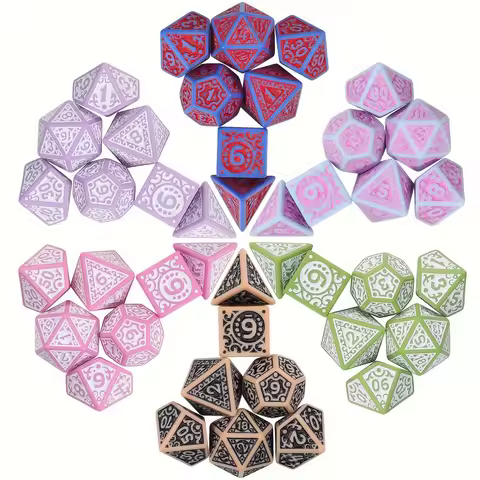 DND Dice Set -7pc Christmas Polyhedral Dice for D&D RPG MTG Role Playing Table Party Games & DM & Di