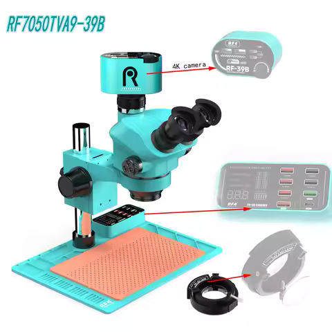 RF4 Base Is Equipped With USB Interface Charger Triocular Stereo Microscope Mobile Phone Repair Spec