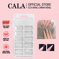 Gum gel up nails - Pointed/tile gum gel fake nails - economical multi-purpose reusable nails