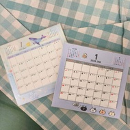 Taiwan Made 2026 Desk Calendar 40K PET Simple Monthly 115 Stationery Office Plastic Frame