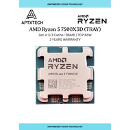 AMD Ryzen 5 7500x3D (Tray) 96MB L3 Cache AM5 Processor Motherboard Combo AMD Ryzen 7000 Series X3D