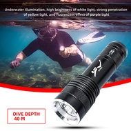Senter LED Diving Waterproof cahaya Warm dan Cool White 1200 Lumens