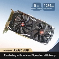 RX580 8GB 2048SP HD Game Graphics Card Desktop Machine Eating Chicken Foreign Trade E-commerce High 