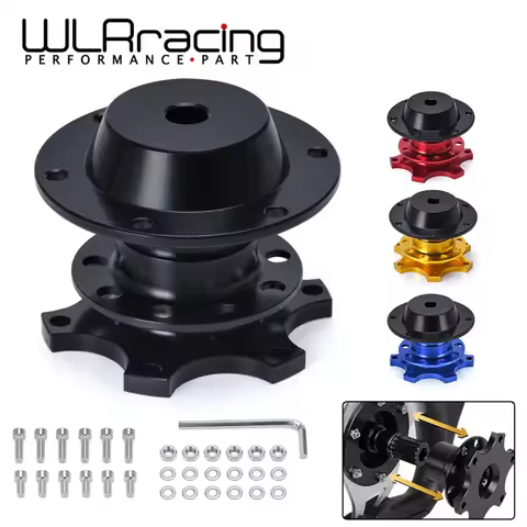 Universal Steering Wheel Quick Release Hub Boss Kit Wheel Hub Adapter For 6 Holes Steering Wheel Hub