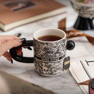 Ceramic Mug Advanced Sense Light Luxury Water Cup Household Drinking Water Breakfast Cup Birthday Gi