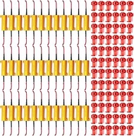 Xuhal 36 Pack 50W 6ohm Load Resistor Turn Signal LED Kit Fix Fast Flash Blink Error Code Flickering 
