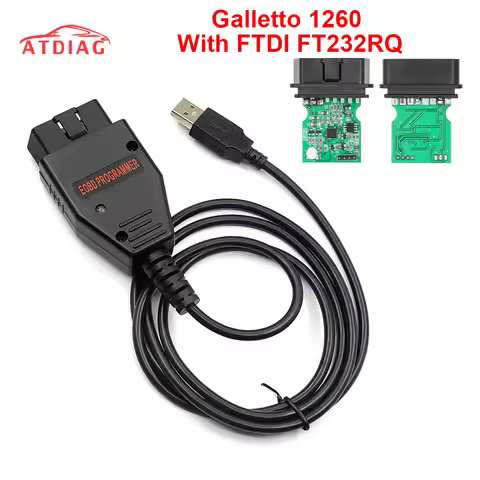 Galletto 1260 EOBD2 Tuning Tools With FTDI FT232RQ Galletto 1260 OBD2/OBDII Flasher Diagnostic Scann