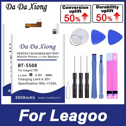 BT-6203 BT-5006 BT-6201L Battery For Leagoo Kiicaa Mix Lead Power Shark 1 2 2s T5 T5C T8S Z1 S9 S10 